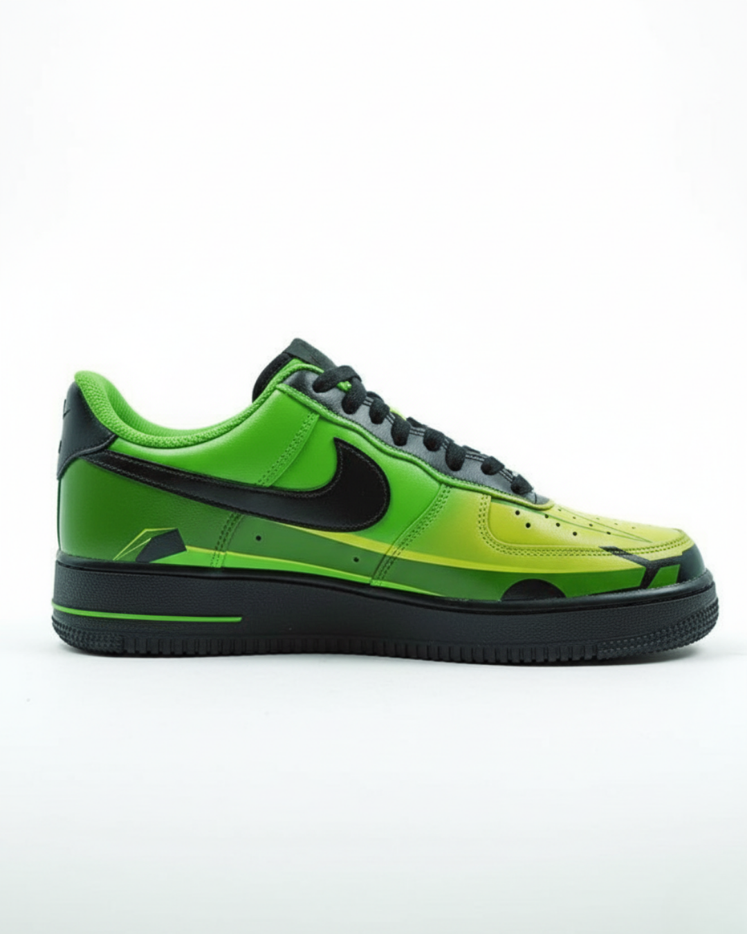 Lamborghini Green/Black | Custom Nike Air Force 1 - Image 2