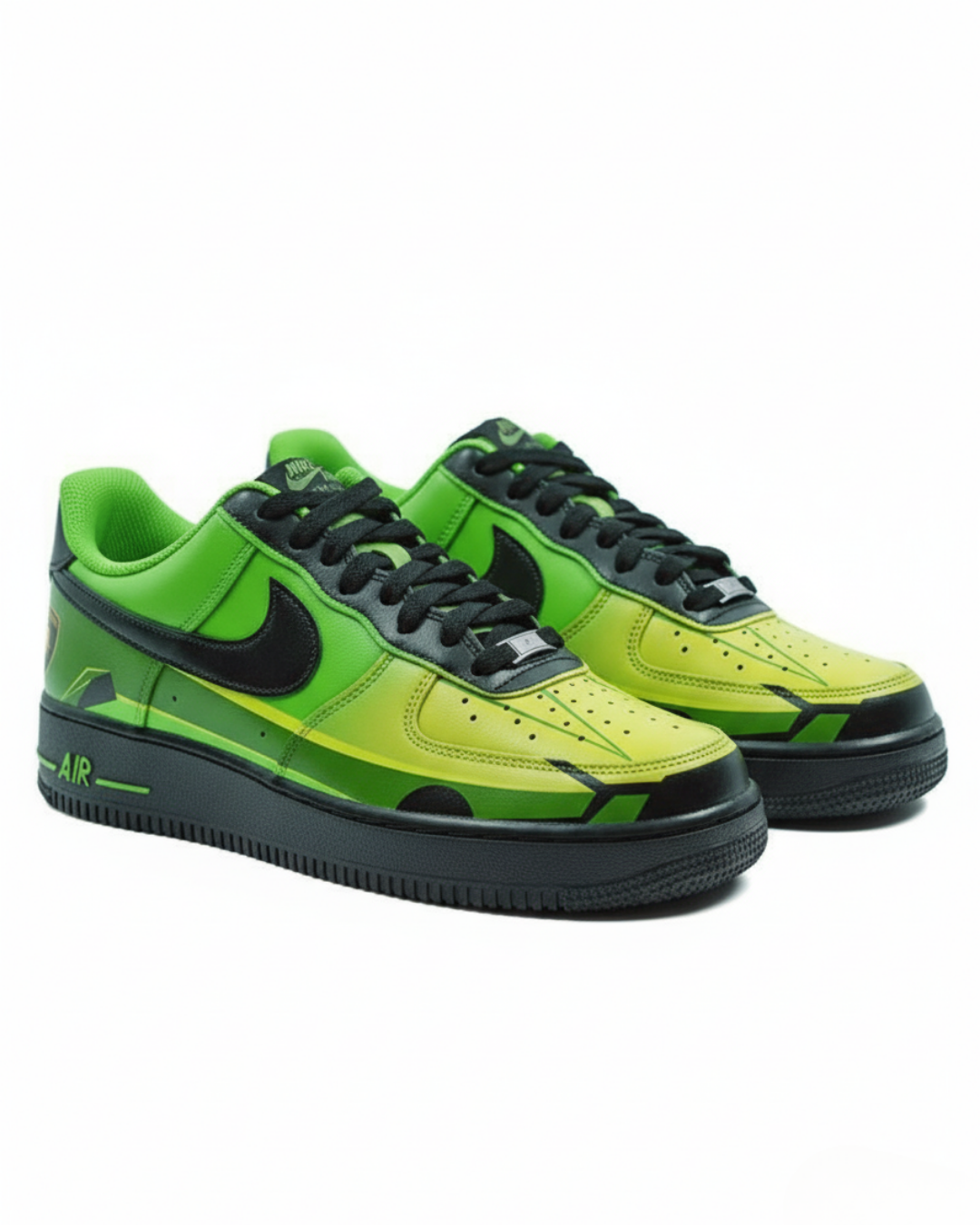 Lamborghini Green/Black | Custom Nike Air Force 1