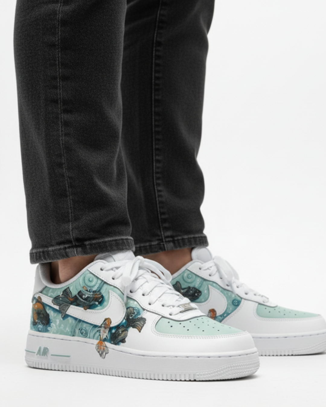 Koi Pond | Custom Nike Air Force 1 - Image 6
