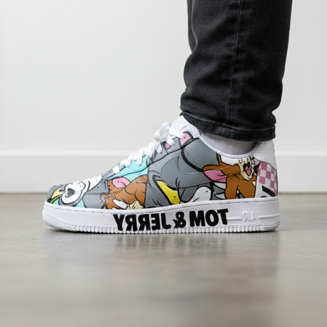 Tom And Jerry Art | Custom Nike Air Force 1 - Image 4
