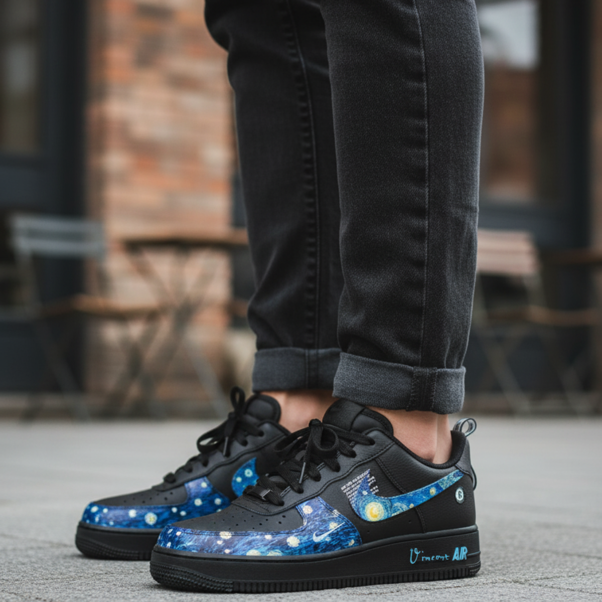 Vincent Van Gogh Art | Custom Nike Air Force 1 - Image 5